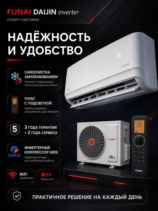 8r3hO_rqE3rsiPNlTSMLMmDLDf21dSC_sLUaAxqGYdrbGm2ZPA2W8_QI739Lrqzu2w6ajBCPeAw0LlzpIMZlIvVn.jpg Сплит-система Funai DAIJIN Inverter RAC-I-DA25HP.D01 до 25 м²