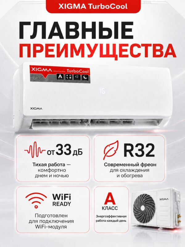 Сплит-система Xigma TurboCool XG-TXC70RHA до 70 м²