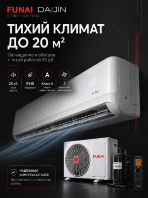 Сплит-система Funai DAIJIN RAC-DA20HP.D01 до 22,5 м²